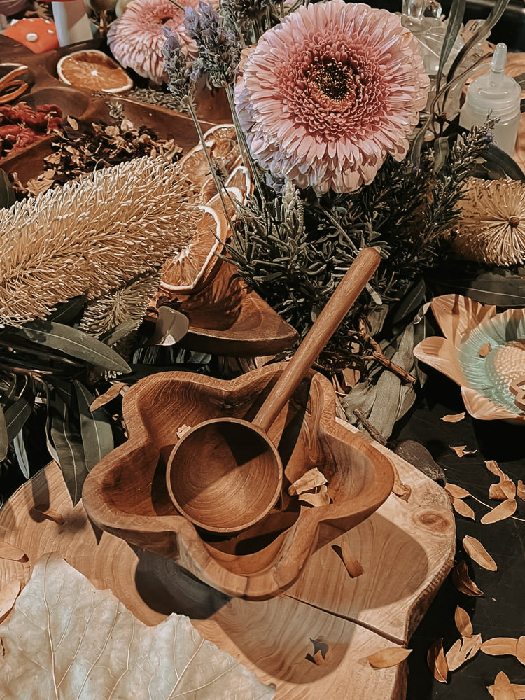 Wooden star bowl