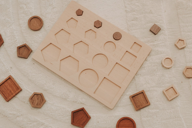 Shape sorting puzzle
