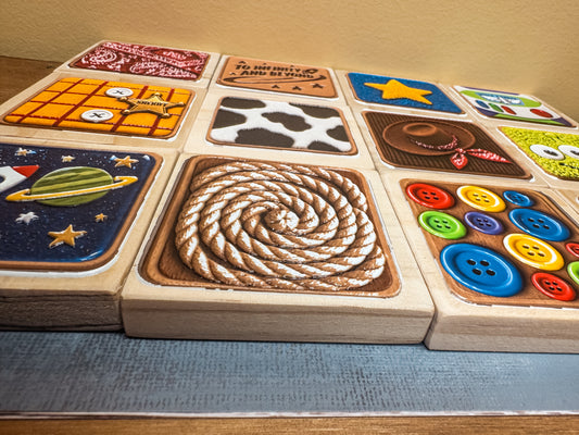 Limited edition toy storey texture tiles