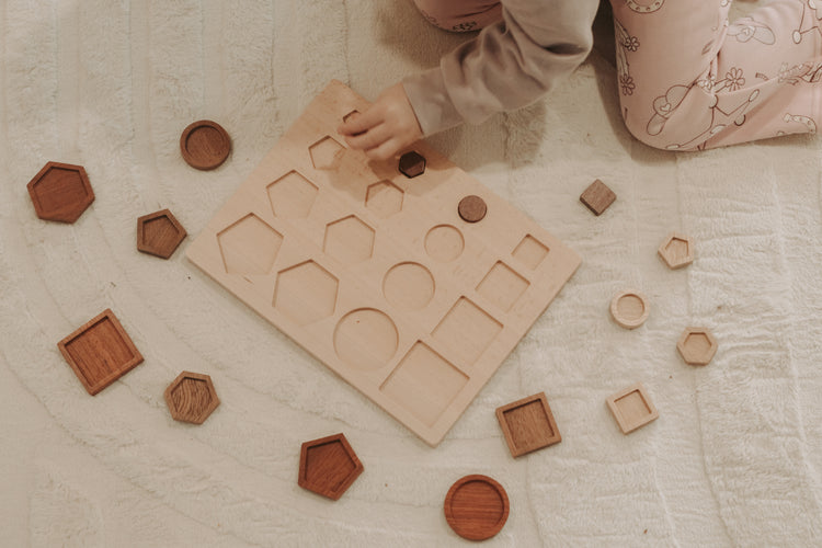 Shape sorting puzzle
