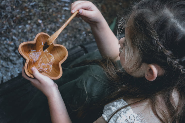 Wooden star bowl