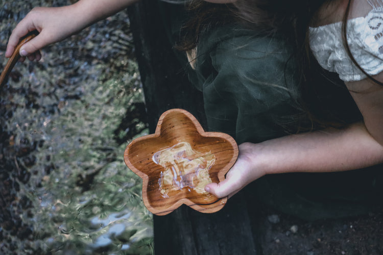 Wooden star bowl