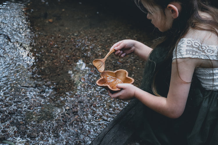 Wooden star bowl