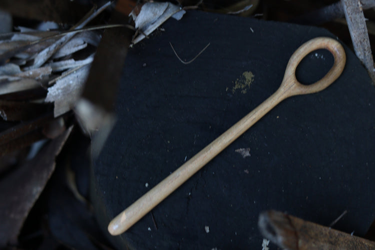 Teak bubble wand