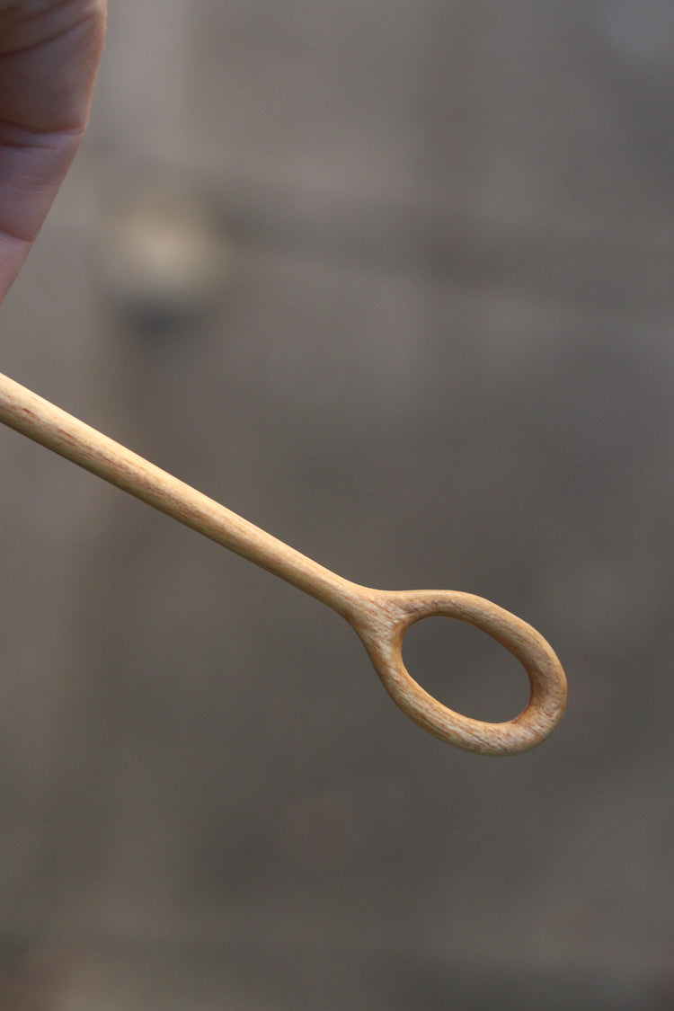 Teak bubble wand