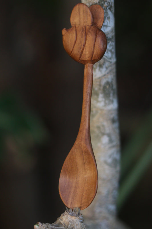 Wooden bee spoon