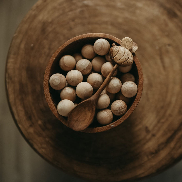 Wooden bee spoon