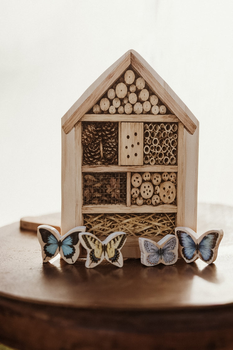 Bug Home & Butterfly Set | Nature inspired Small World Play