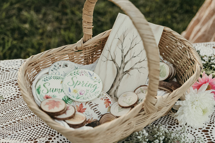 Four Seasons Tree Set | Wooden nature & Seasonal Learning Resource