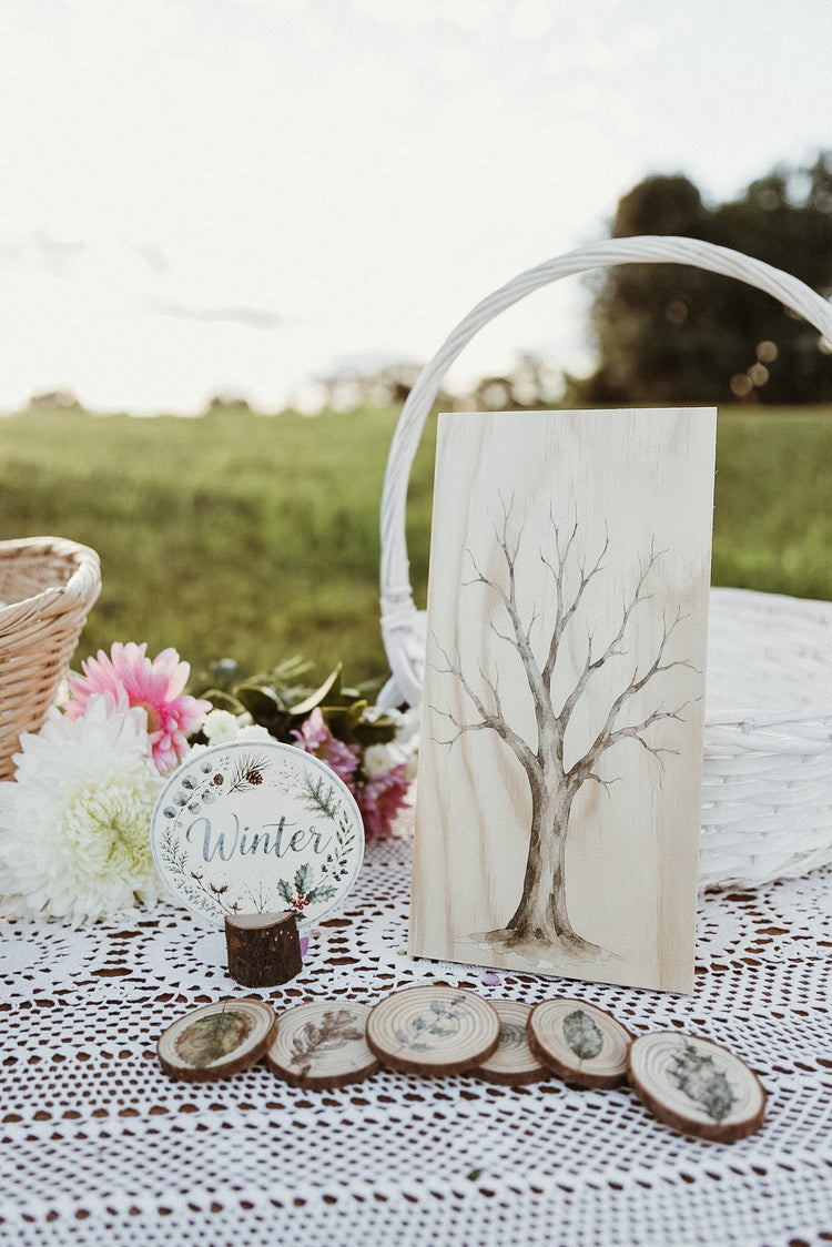 Four Seasons Tree Set | Wooden nature & Seasonal Learning Resource